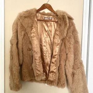 I00% Rabbit Fur Coat